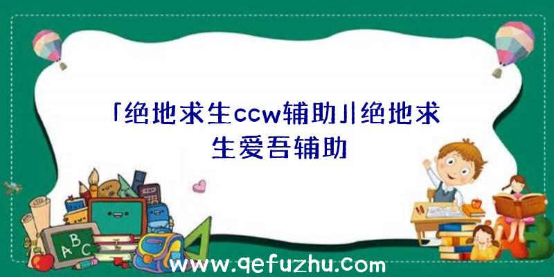 「绝地求生ccw辅助」|绝地求生爱吾辅助